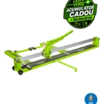 Wendora Expert Plus 1200 mm – Mașină de tăiat gresie profesională cu laser verde, vizibilitate superioară și alimentare cu acumulator