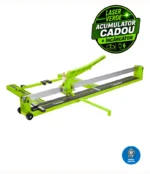 Wendora Expert Plus 1200 mm – Mașină de tăiat gresie profesională cu laser verde, vizibilitate superioară și alimentare cu acumulator