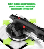 Ventuză vibratoare profesională 12V cu acumulatori – nivelare plăci mari, aderență 50 kg - imagine 6