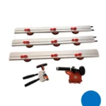 Sistem profesional de tăiere plăci mari (Slim Slab) – 3m, ghidaj aluminiu cu 9 ventuze și 3 role de tăiere