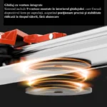 Sistem profesional de tăiere plăci mari (Slim Slab) – 3m, ghidaj aluminiu cu 9 ventuze și 3 role de tăiere - imagine 6